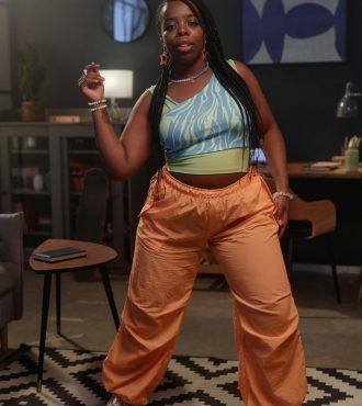 Young Black Woman Dancing on Social Media